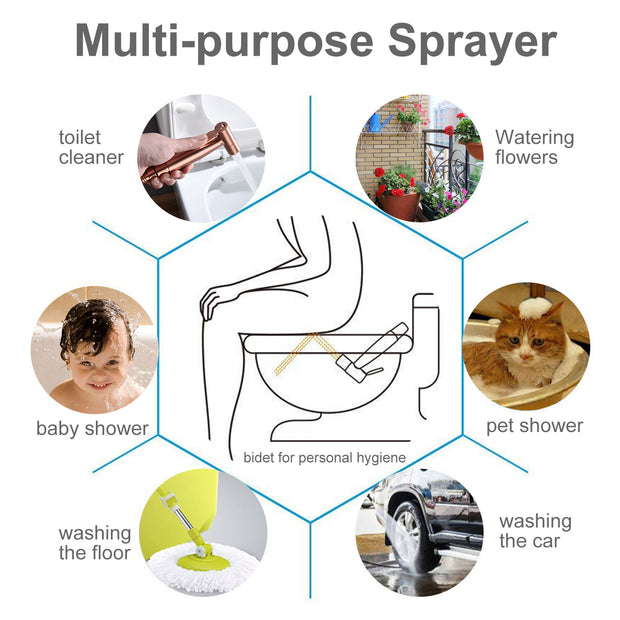 Toilet Spray Gun, Handheld Pet Bathing Equipment
