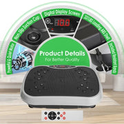 Vibration Exercise Machine With Resistant Bands