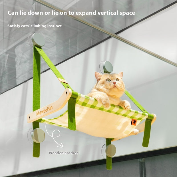 Cat Hammock Window Sucker Hanging Balcony Glass Swing