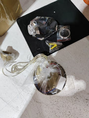 All Copper Light Luxury Crystal Chandelier Modern Minimalist Restaurant Three-Head Chandelier